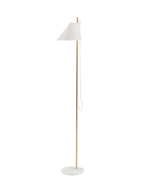 Yuh Brass gulvlampe fra Louis Poulsen - Hvid - Jacobsen Plus