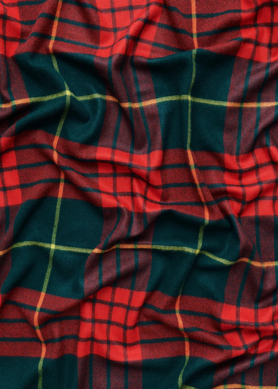 Queen blanket - Lipstick red tartan fra Magniberg - 2 - Jacobsen Plus