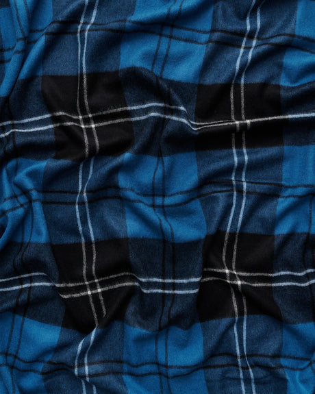 Queen blanket - Volvo blue tartan fra Magniberg - 2 - Jacobsen Plus