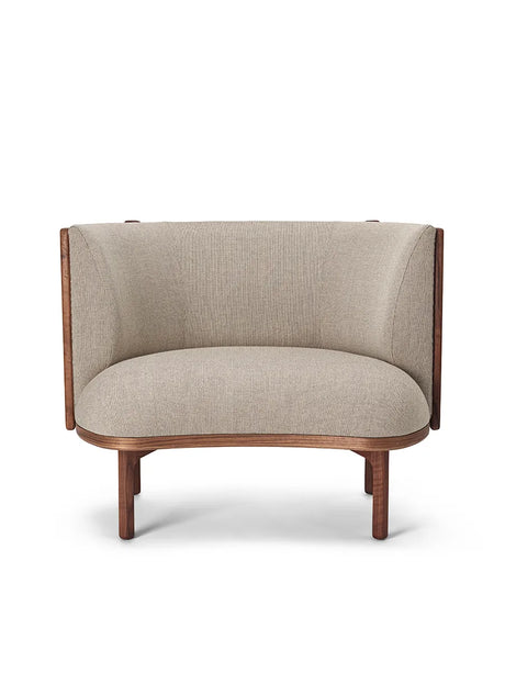 RF1904 Sideways Loungestol fra Carl Hansen & Søn - Olieret valnød - Re-wool 0218 - Jacobsen Plus