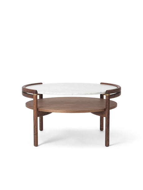 RF1905 Sideways Sofabord fra Carl Hansen & Søn - Olieret valnød - Bianco Carrara marmor - Jacobsen Plus