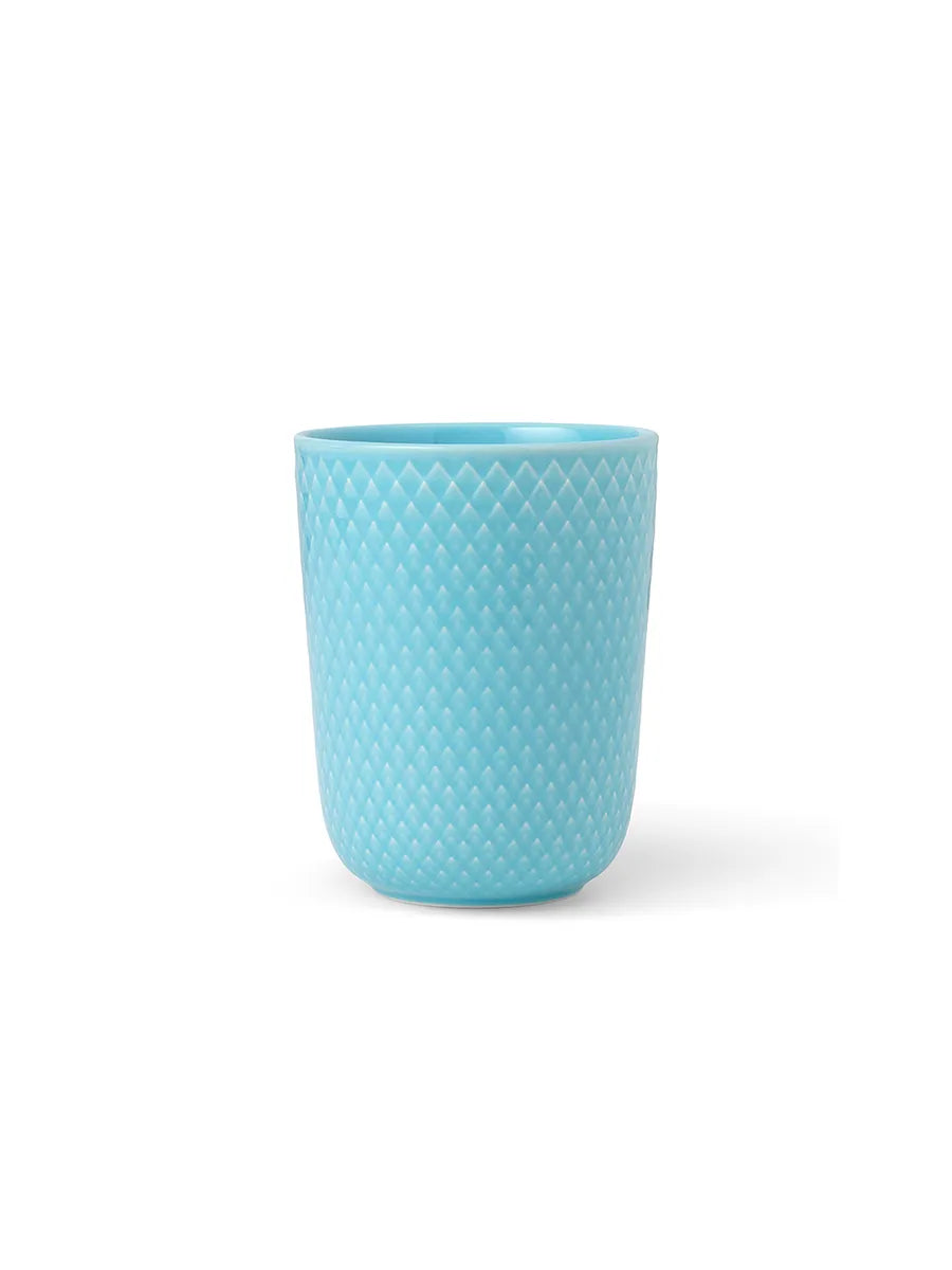 Rhombe krus, turkis fra Lyngby Porcelæn