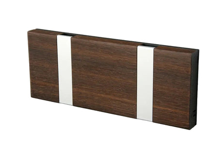 KNAX knagerække med to knager fra LoCa - Røget eg / Grå knager - Jacobsen Plus