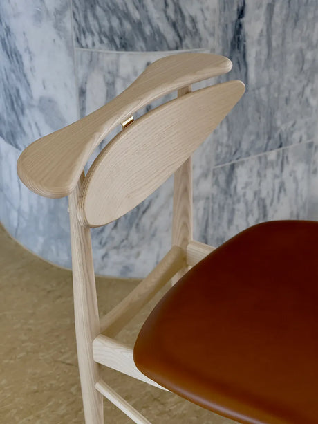 Karmstolen, ask/olie m. vegetal læder af Finn Juhl - 2 - Jacobsen Plus