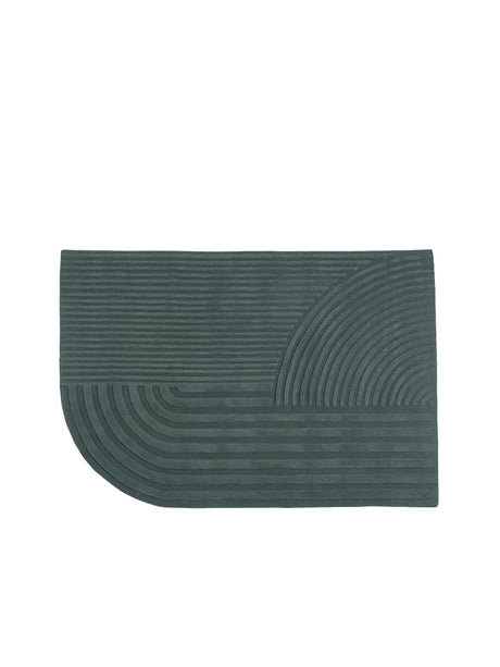 Relevo Rug, 170 x 240 cm fra Muuto - Dark green - Jacobsen Plus