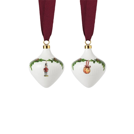 Stjerne Riflet Jul ornamenter 2 stk. fra Royal Copenhagen - 2 - Jacobsen Plus