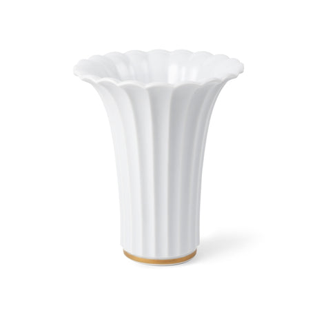 Hvid vase med guldkant, 23 cm fra Royal Copenhagen - 1 - Jacobsen Plus