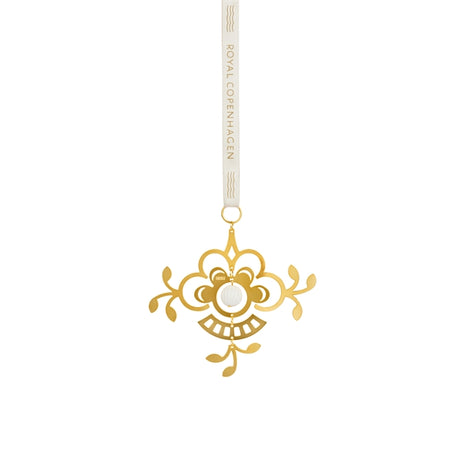Forgyldt juleornament Blomst fra Royal Copenhagen - 1 - Jacobsen Plus