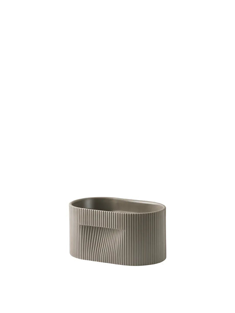 Ridge Planter, taupe fra Muuto - H 13 cm - Jacobsen Plus