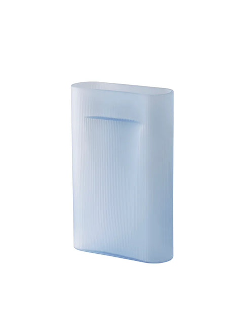 Ridge Vase, light blue frosted glass fra Muuto - H48,5 cm - Jacobsen Plus