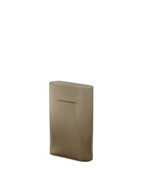 Ridge Vase, taupe frosted glass fra Muuto - H35 cm - Jacobsen Plus