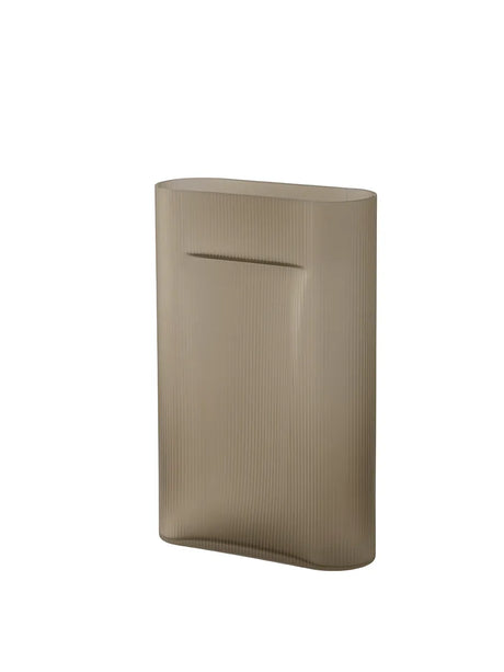 Ridge Vase, taupe frosted glass fra Muuto - H48,5 cm - Jacobsen Plus