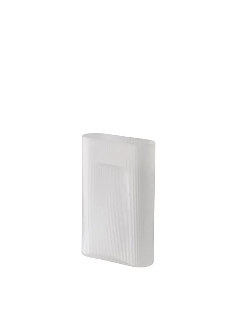 Ridge Vase, white frosted glass fra Muuto - H35 cm - Jacobsen Plus