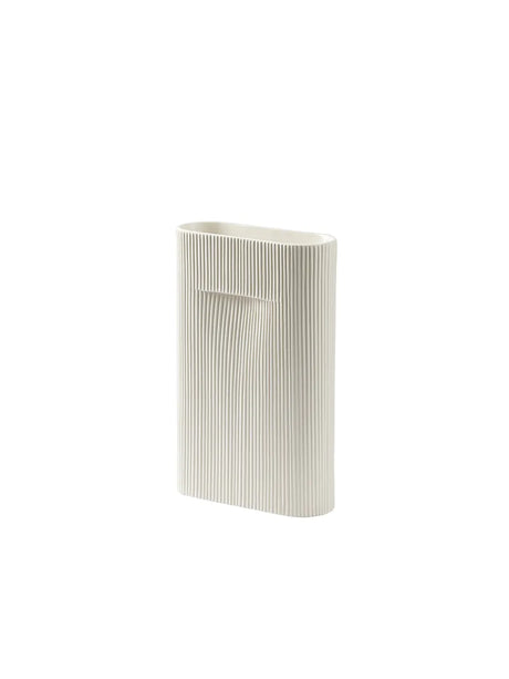 Ridge Vase fra Muuto - Off white / H35 cm - Jacobsen Plus