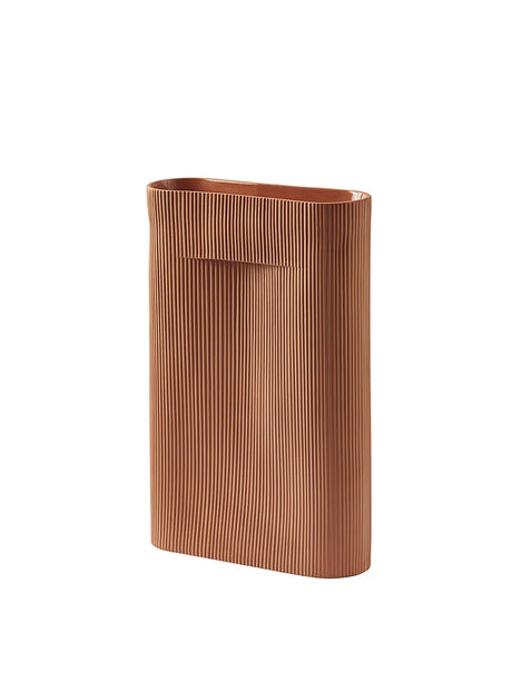 Ridge Vase fra Muuto - Terracotta / H48,5 cm - Jacobsen Plus