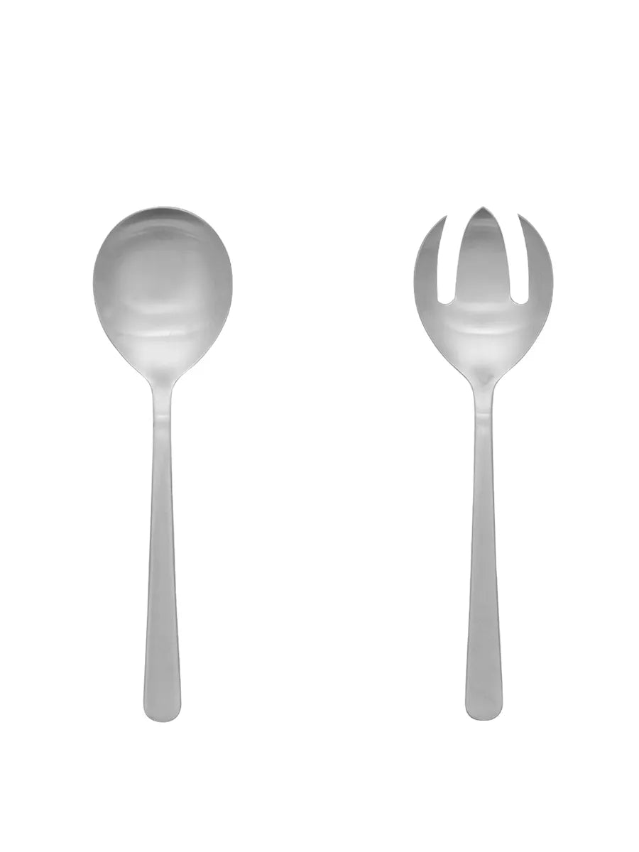 Grand Prix Salatbestik i mat stål, lille fra Kay Bojesen - 1 - Jacobsen Plus