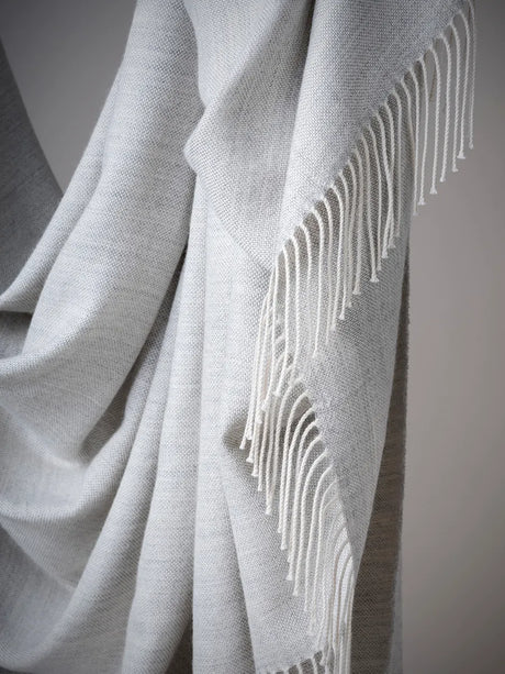 Panama Plaid, grey sand fra Silkeborg Uldspinderi - 2 - Jacobsen Plus