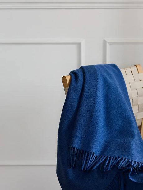 Secret Plaid, indigo/cobalt fra Silkeborg Uldspinderi - 2 - Jacobsen Plus