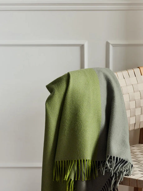 Secret Plaid, lime/moss fra Silkeborg Uldspinderi - 2 - Jacobsen Plus