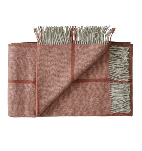 Askø Plaid, rosewood fra Silkeborg Uldspinderi - 1 - Jacobsen Plus