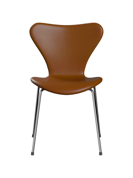 3107 stol, fuldpolstret Soft læder valnød/krom stel af Arne Jacobsen - 1 - Jacobsen Plus