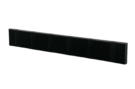 KNAX knagerække med seks knager fra LoCa - Sort / Sorte knager - Jacobsen Plus