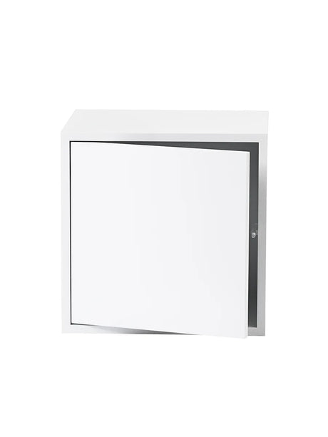 Stacked Reol m. Låge fra Muuto - Hvid - Jacobsen Plus