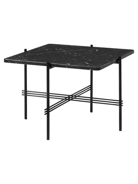 TS Table Square fra GUBI - 55 x 55 x 41 cm / Sort marmor - Jacobsen Plus