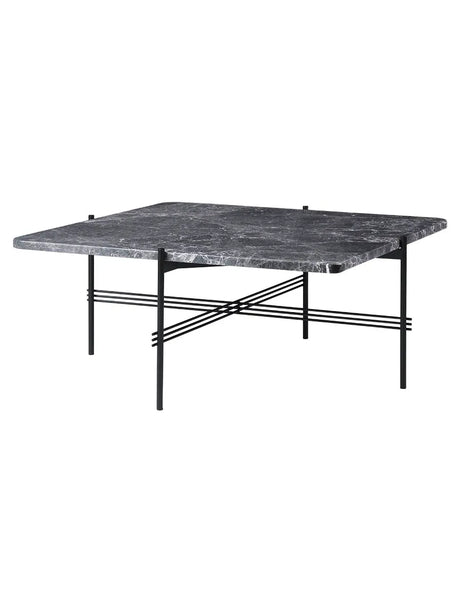 TS Table Square fra GUBI - 80 x 80 x 35 cm / Grå marmor - Jacobsen Plus