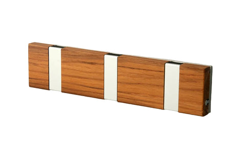 KNAX Lite 3 fra LoCa - Teak / Oliebehandlet - grå knager - Jacobsen Plus