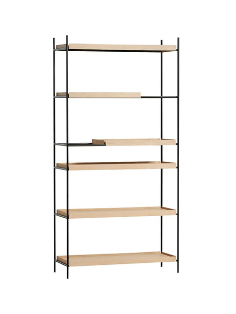 Tray Shelf, høj fra Woud - Oak: 4 wide, 2 short - Jacobsen Plus