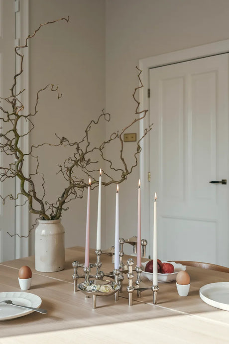 Kertelys til Nagel Lysestage, sart rosa fra STOFF Nagel - 2 - Jacobsen Plus