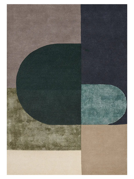 Vilja Tæppe fra Linie Design - Green / 140 x 200 cm - Jacobsen Plus