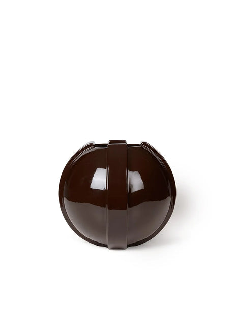 Vinci Vase 01, dark brown fra Louise Roe - 1 - Jacobsen Plus
