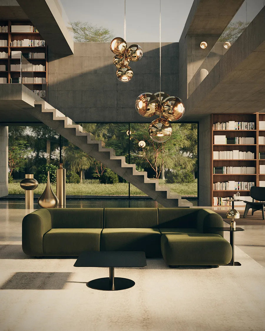 Plump Sofa m. Chaiselong, elle 0200 fra Tom Dixon - 3 - Jacobsen Plus