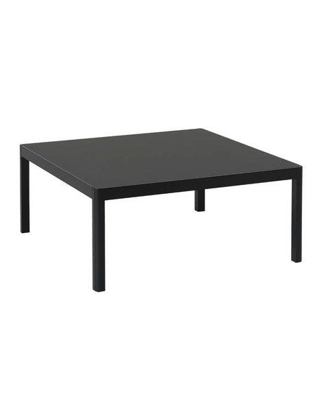 Workshop Coffee Table fra Muuto - 86 x 86 cm / Black linoleum - black oak - Jacobsen Plus