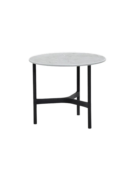 Twist Sofabord, lille fra Cane-line - Lava grey / Grey (keramik) - Jacobsen Plus