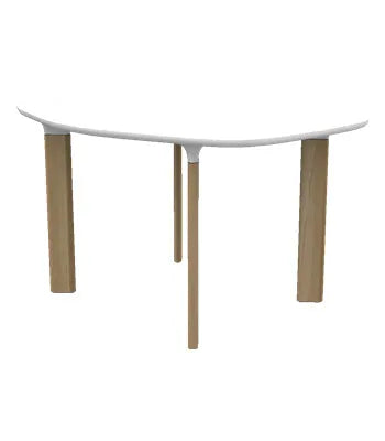 Analog Bord JH43 fra Fritz Hansen - Hvid laminat / Hvid / Eg - Jacobsen Plus