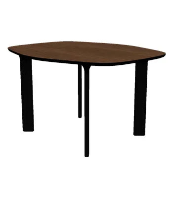 Analog Bord JH43 fra Fritz Hansen - Valnød finér / Sort / Sort lakeret eg - Jacobsen Plus