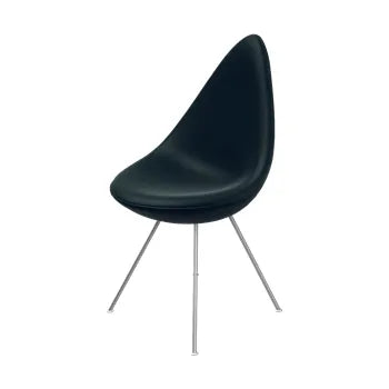 3110 Dråben af Arne Jacobsen - Fuldpolstret / Essential læder / Sort - Jacobsen Plus