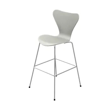 3197 Høj Barstol af Arne Jacobsen - Uden polstring / Farvet ask / Nine grey - Jacobsen Plus