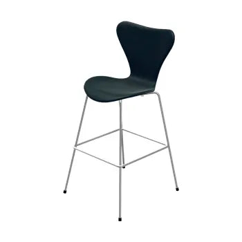 3197 Høj Barstol af Arne Jacobsen - Fuldpolstret / Essential læder / Sort - Jacobsen Plus