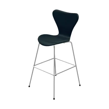 3197 Høj Barstol af Arne Jacobsen - Fuldpolstret / Soft læder / Sort - Jacobsen Plus