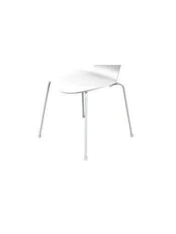 Farvet ben dup til 7'er stol - Hvid u-filt - Jacobsen Plus