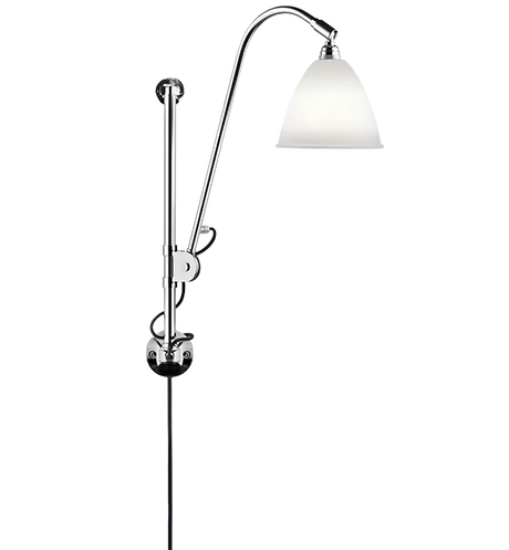 Bestlite BL5 Væglampe fra GUBI - Porcelæn - Krom - Jacobsen Plus