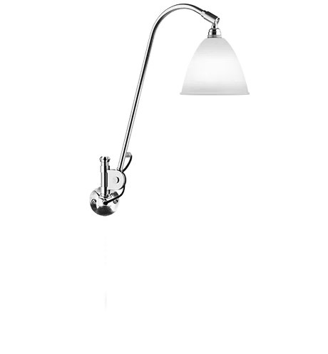 Bestlite BL6 Væglampe fra GUBI - Porcelæn - Krom - Jacobsen Plus