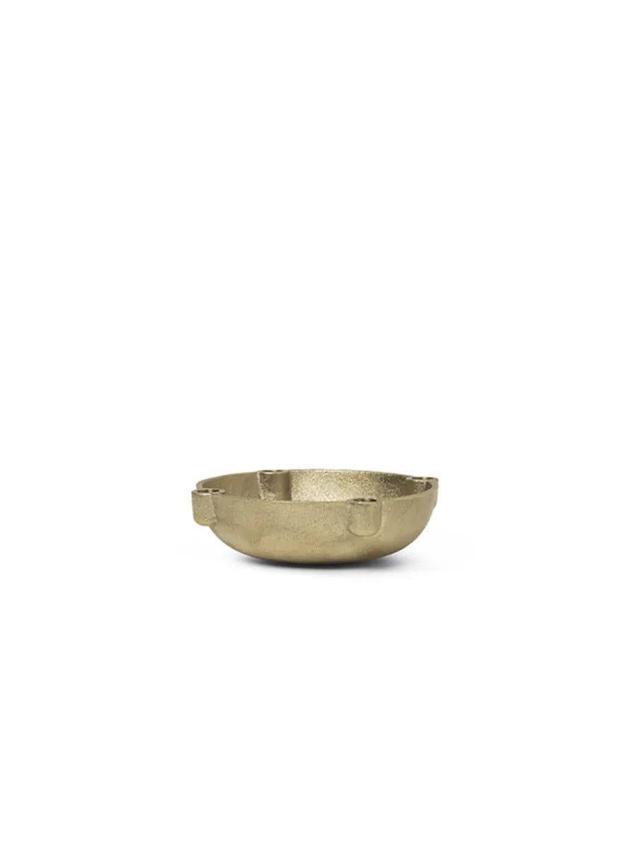 Bowl Candle Holder Brass, Small fra Ferm Living - 1 - Jacobsen Plus