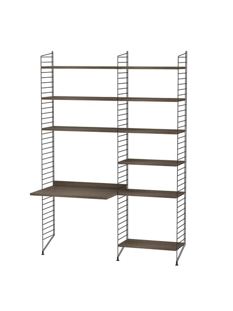 Kontor, bundle B fra String - Sort - valnød - Jacobsen Plus