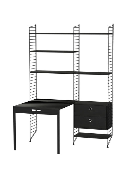 Kontor, bundle E fra String - Sort - sort ask - Jacobsen Plus