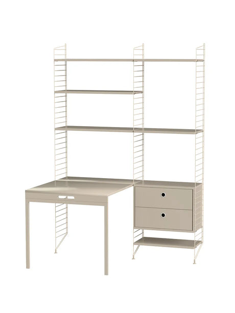 Kontor, bundle E fra String - Beige - beige - Jacobsen Plus